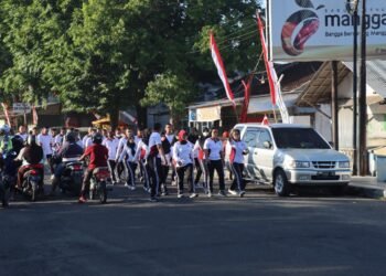 Jaga Kebugaran Tubuh, Jajaran Polres Bondowoso Laksanakan Olah Raga Jalan Kaki