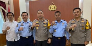 AKBP Teddy Candra Terima Kunjungan Kalapas Kelas IIA Kediri